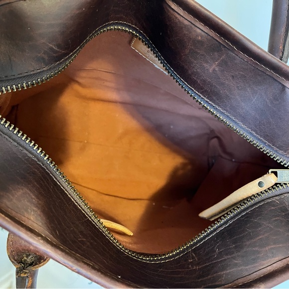 Will Leather Goods leather and wool tote. - Picture 4 of 4